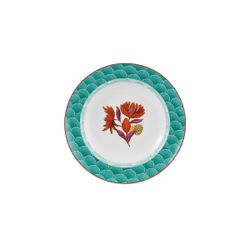 Assiette creuse en porcelaine multicolore, 22,8 x 22,8 x 3,7 cm | Lotus