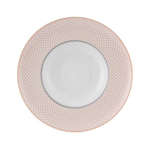 18-piece porcelain tableware in multicolor | Maya