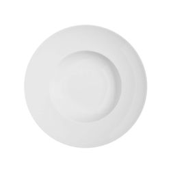 Βαθύ πιάτο πορσελάνης Domo Whité, Ø25,2x4,6 cm