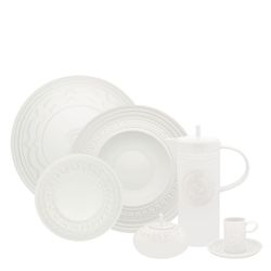 18-Piece Blank Porcelain Dinnerware Set | Ornament