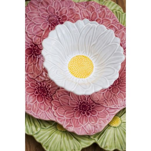Service de table en faïence 18 pièces Dalia rose | Maria Flor