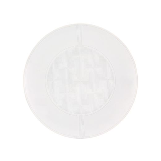 White porcelain dinner plate, 28.2 x 28.2 x 2.5 cm | Eternal