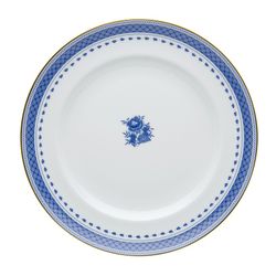 18-piece porcelain dinnerware set in white and blue | Cozinha Velha
