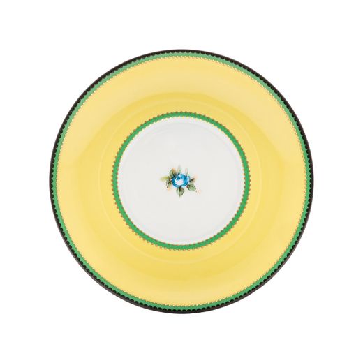 Tasse à thé en porcelaine avec soucoupe multicolore, 14,9 x 14,9 x 6,7 cm | Herança