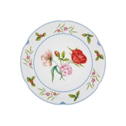 Assiette plate en porcelaine multicolore, 29 x 29 x 2,2 cm | Bridgerton