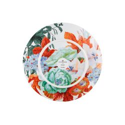 18-piece porcelain tableware in multicolor | Duality