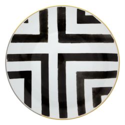 Vaisselle en porcelaine 18 pièces multicolore | Soleil et ombre