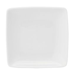 Prato de porcelana Carré Whité, Ø26,6x2,7 cm