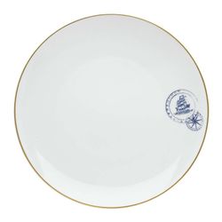 Transatlântica porcelain dinner plate, Ø27.8x3.3 cm
