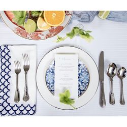 Transatlântica porcelain dinner plate, Ø27.8x3.3 cm