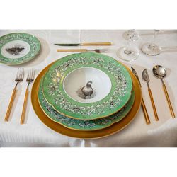 Assiette à pain en porcelaine Casa de Alba, Ø17.8x1.9 cm