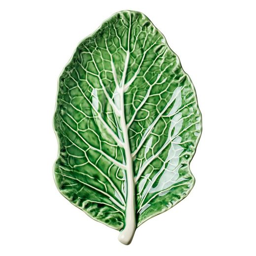 Snackteller M aus Steingut in Grün, 25 x 17 x 5 cm | Kohl