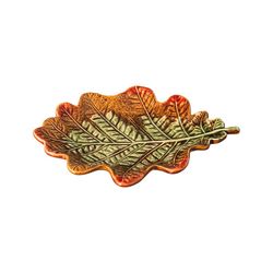 Mehrfarbiger Brotteller aus Steingut, 19,9 x 16,3 x 2,5 cm | Gudrum