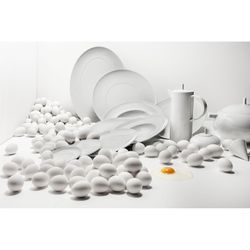 Porcelain pasta plate Domo Whité, Ø28.1x4.8 cm