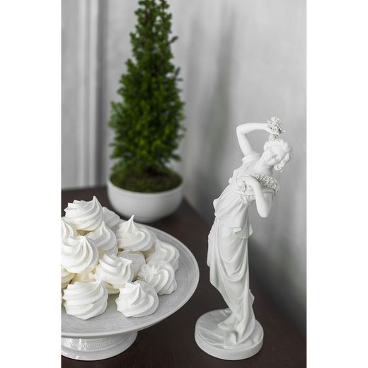 Pastabord met Ornament porseleinen voet, Ø28.5x10,3 cm
