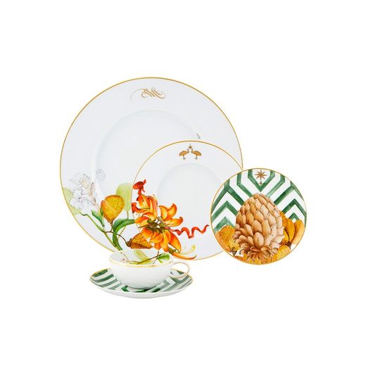 Amazónia porcelain dessert plate, Ø23x1.9 cm