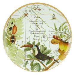 Amazónia porcelain plate XL, Ø39.6x3.6 cm