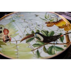 Amazónia porcelain plate XL, Ø39.6x3.6 cm