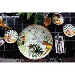 Amazónia porcelain plate XL, Ø39.6x3.6 cm