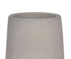 Porte-brosse en ciment solide gris, Ø8x10 cm
