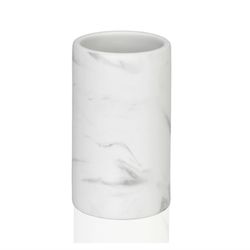 4-piece marble-effect ceramic bathroom set | marble