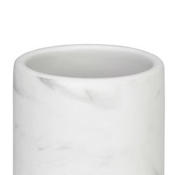 4-piece marble-effect ceramic bathroom set | marble