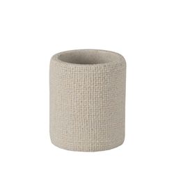 4-piece beige polyresin bathroom set | Texture