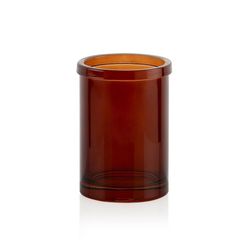 2-piece amber glass bathroom set
