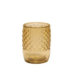 Zestaw łazienkowy z żółtego dmuchanego szkła, 2 sztuki | Lizbona