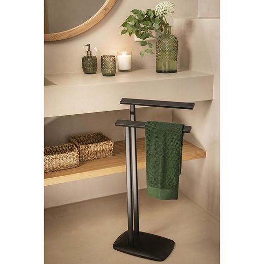 Zestaw łazienkowy z zielonego dmuchanego szkła, 2 sztuki | Lizbona