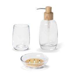 Tandbørsteholder i glas, Ø8x10,5cm