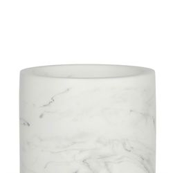 Wit en zilver marmeren badkamerset