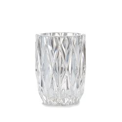 Ensemble de salle de bain en verre gaufré, 4 pièces