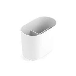 Stappenborstelhouder wit, 13x8x10cm