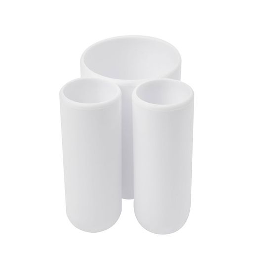 Touch brush holder white, 10x8x10cm