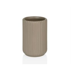 Brązowy ceramiczny zestaw łazienkowy