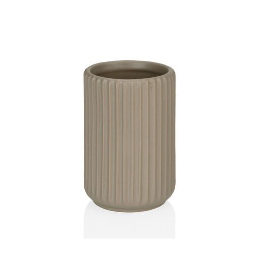 Brązowy ceramiczny zestaw łazienkowy