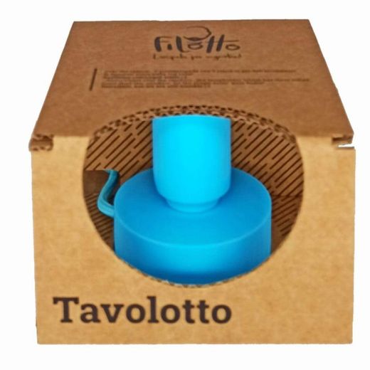 Tavolotto light blue silicone table lamp holder,? 8.4 x 11.3 cm