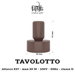 Suporte para abajur de mesa de silicone Tavolotto ,? 8,4 x 11,3 cm
