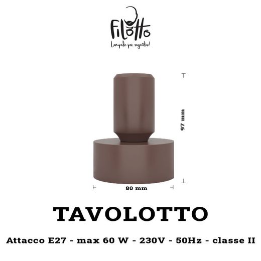 Suporte para abajur de mesa de silicone Tavolotto ,? 8,4 x 11,3 cm