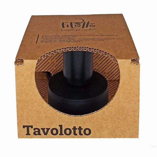 Support de lampe de table en silicone Tavolotto noir, 8,4 x 11,3 cm