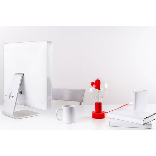 Suporte para abajur de mesa de silicone Tavolotto vermelho ,? 8,4 x 11,3 cm