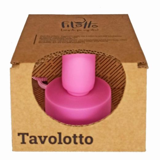 Tavolotto silicone table lamp holder pink,? 8.4 x 11.3 cm