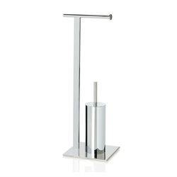 Chrome T-Roll Holder / Brush, 30x20x72cm