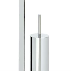 Chrome T-Roll Holder / Brush, 30x20x72cm