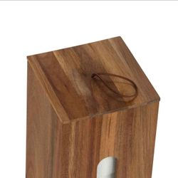 Portarrolllos para repuesto de papel de madera de acacia en marrón, 14 x 14 x 33 cm | Acacia