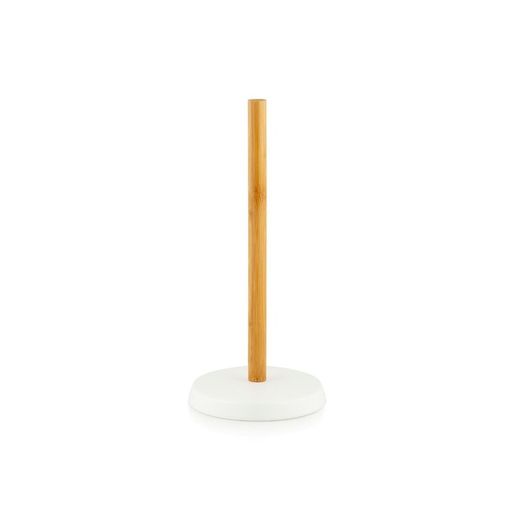Portarotolo da cucina in ceramica e bambù, Ø15,5 x 32,5 cm