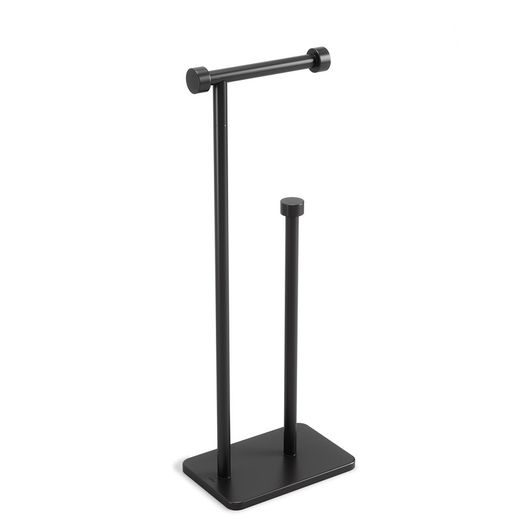 Portarrollos de hierro en negro, 20 x 12 x 52 cm | Cappa