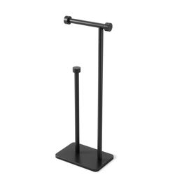 Żelazny uchwyt na rolkę w kolorze czarnym, 20 x 12 x 52 cm | Cappa
