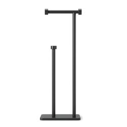 Żelazny uchwyt na rolkę w kolorze czarnym, 20 x 12 x 52 cm | Cappa